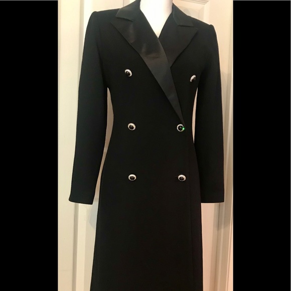 Stanley Sherman Dresses & Skirts - Stanley Sherman, Black wool coat dress/